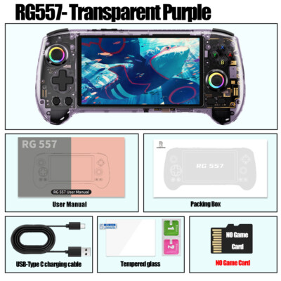 ANBERNIC RG557 Handheld Game Console Android 14 Battery 5500mAh