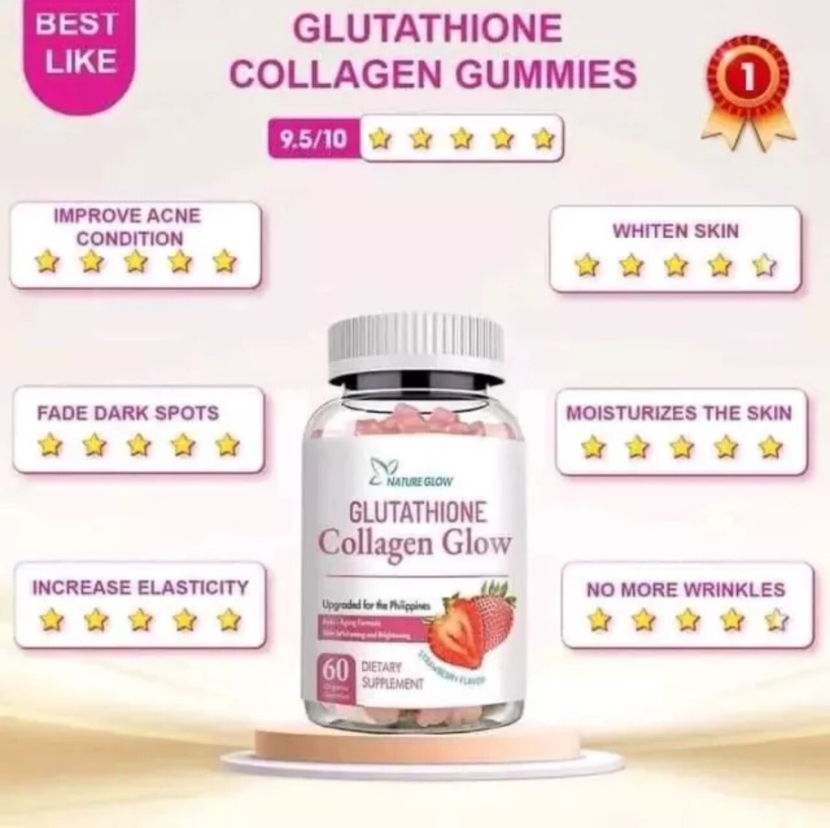 glutathione complex natures health INJA Glow Liposomal Glutathione main image 0
