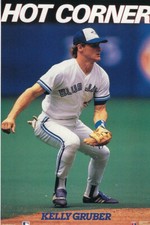 1990 Kelly Guber HOT CORNER poster Costacos MINT Factory Sealed 24x36 Blue Jays