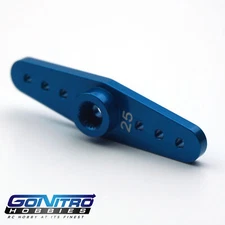 NEW GoNitroHobbies 25T Alum 2 Way Servo Arm bl Futaba/Savox FREE US SHIP