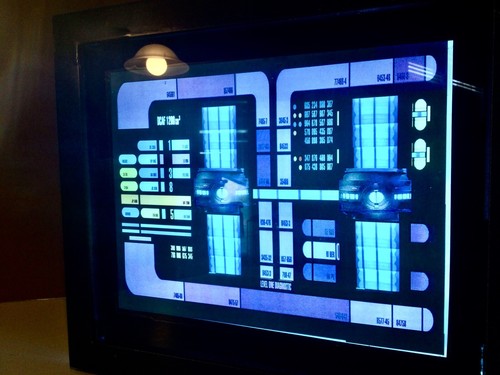 StAr TrEk Tos prop HOLODECK warpcore lcars transparent print EXCELLENT ...