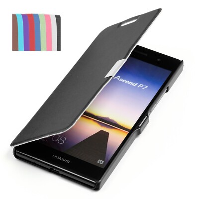 Huawei Ascend P7 Hülle Tasche Slim Case Schutz Hülle Etui Wallet Cover