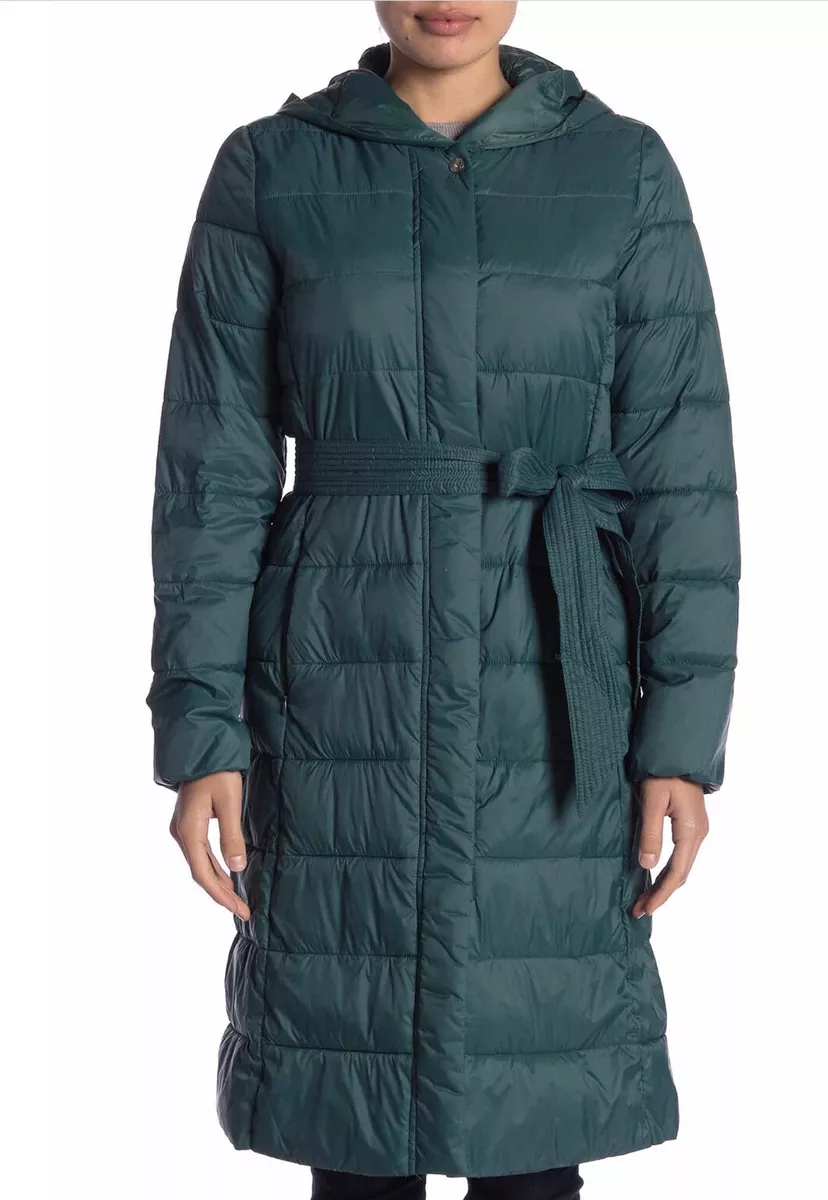 Cole haan signature plus size hooded maxi shop puffer coat