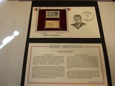 YOU CHOOSE Great Americans on Mint-Con USA Stamps with EXACT replicas 22kt Gold!