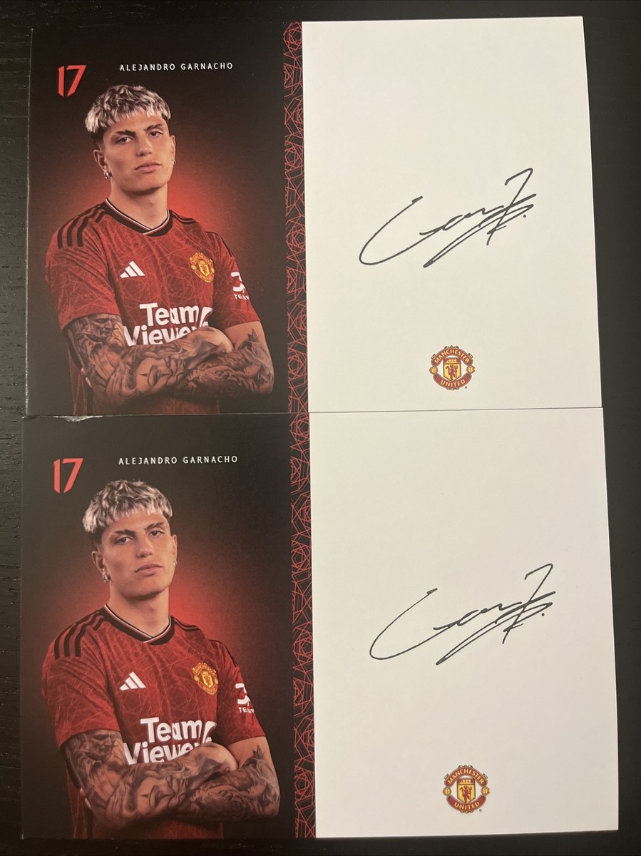 Alejandro Garnacho 23-24 Manchester United Print Signature