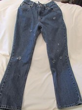 Ladies "Carhartt" Sz 2 x 32, Blue Dstrssd/Dstroyed, Mid Rise,Straight Leg, Jeans