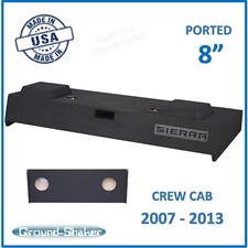 2007-2013 Gmc Sierra Crew-Cab 8" Dual Ported Vented Subwoofer Enclosure Sub Box