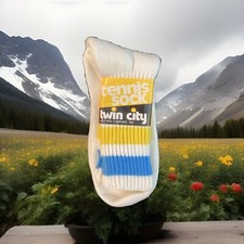Vintage Twin City Tennis Crew Socks 15  Length