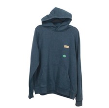 LL Bean Men's Katahdin Iron Works Sweatshirt Pullover Hooded Navy Size Large