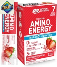 Essential Amino Energy plus Electrolytes Stick Packs, Energy