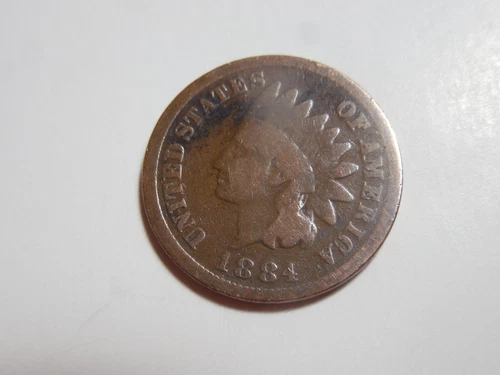 1884 Indian Head Penny in solid good condition.  But you decide!!!!!!!