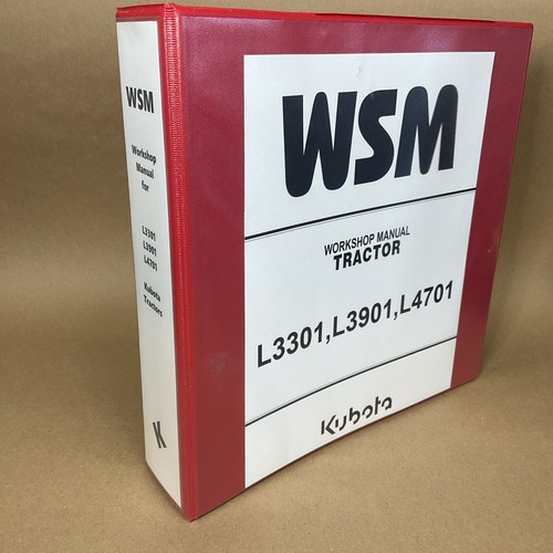 Service Manual for Kubota L3301 L3901 L4701 Tractor Repair Shop Workshop Book