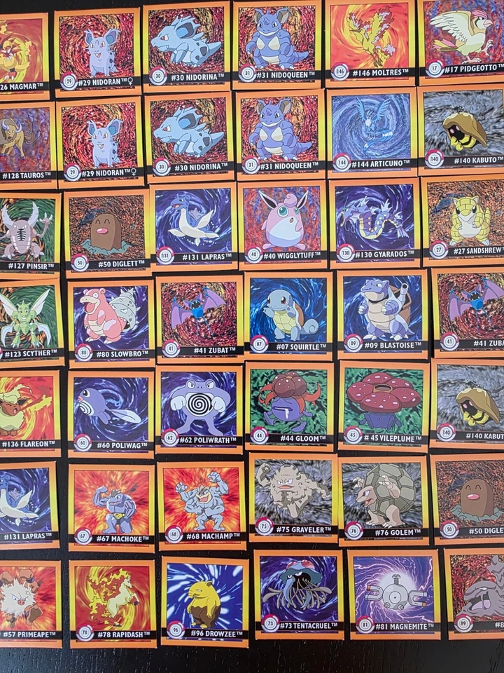 1999 Pokemon Artbox Series 1 Stickers CHOOSE YOUR STICKER - Image 4 of 4