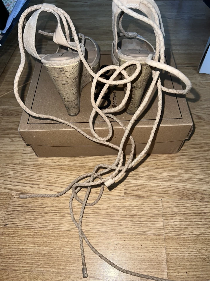 Call It Spring Wedge Sandals Size 6 - Image 3 of 4