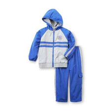 Hooded Jacket  Pants Tracksuit Blue Toddler Boy Size 18M