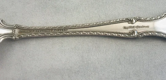 Tenedor de almuerzo English Gadroon by Gorham Sterling - 7 1/8" Foto 2 de 4