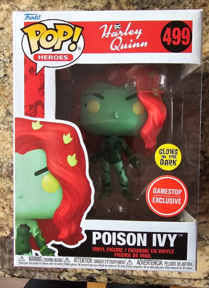 Funko POP! DC Harley Quinn Poison Ivy 499 Glow GameStop