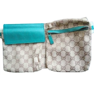 Couleur rare ! Sac à bandoulière UCCI GG Bum pochette taille vert pour femme 202408M