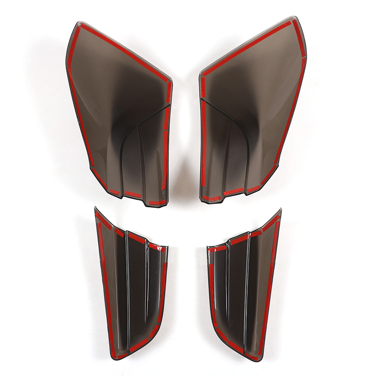 ABS Smoked Black Tail Light Lamp Guard Cover Trim Fit For Maserati Ghibli 2021+