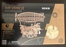 Robotime ROKR 3D Puzzle Wooden Air Vehicle Mechanical Gears LK702 Steam Punk