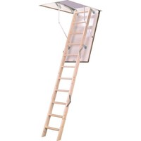 Loft Ladder EuroFold 3-Section TB Davies 2.8M Timber Insulated Sturdy Folding UK