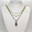 thumbnail 1 - New Kendra Scott Elisa Triple Strand Pendant Necklace In Abalone Shell / Gold