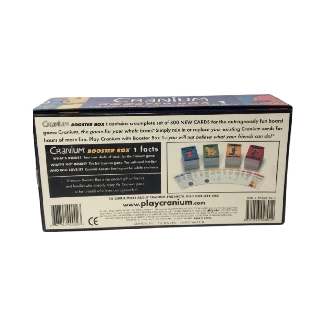 Cranium Booster Box 1 800 New Cards For Your Cranium Game Cranium Booster Box 1 800 New Cards For Your Cranium Game