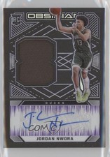 2020-21 Obsidian Rookie Jersey Electric Etch Purple 42/49 Jordan Nwora Auto 0t2