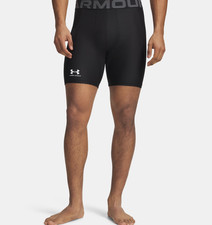 Under Armour HeatGear 6" Compression Shorts Men's Large Black 1361596-001 NWT