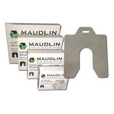 MAUDLIN PRODUCTS MSC125-5 Slotted Shim,C-4x4 Inx0.125In,PK5 2NZR2