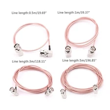 BNC Male Elbow To BNC Male Elbow RG316 Pigtail Cable RF Coaxial Cables Camera Vi