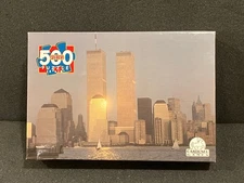 Carousel Games World Trade Center 500 Piece Jigsaw Puzzle Twin Towers    SEALED