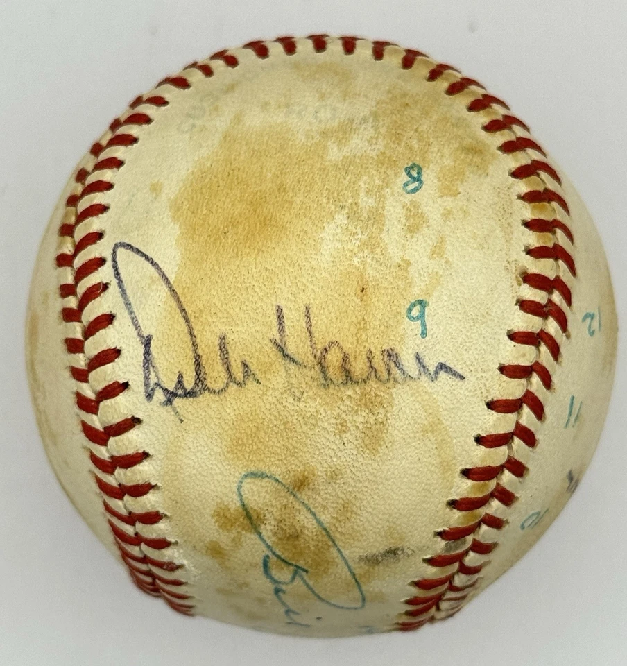 Vada Pinson, Dick Howser and Billy Pierce Autographed Baseball, SGC Authenticate - Изображение 3 из 4