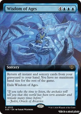 Wisdom of Ages (Extended Art) (SOS 323), Foil, Secrets of Strixhaven, MTG