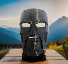 3D Printed Dr Doom Mask-Black With Strap