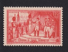 timbre France 1954 150ème anniversaire Légion d'Honneur Y&T n°997 12F rouge neuf