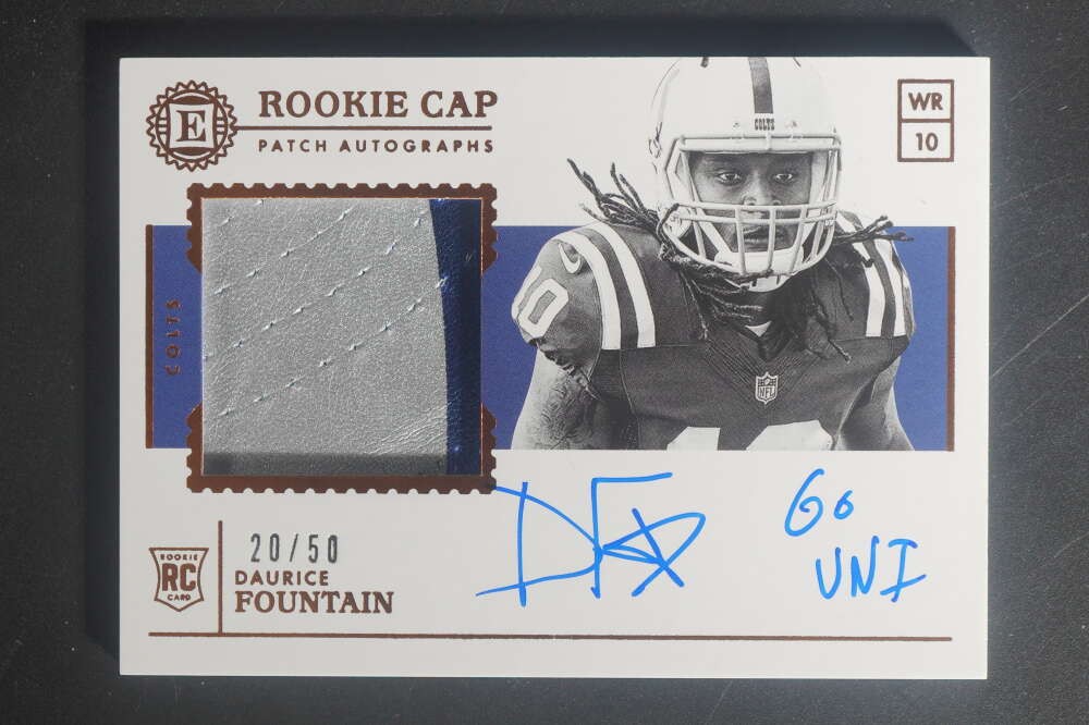 2018 Panini Encased Daurice Fountain #137 Rookie Patch Auto /50 Colts DV1289