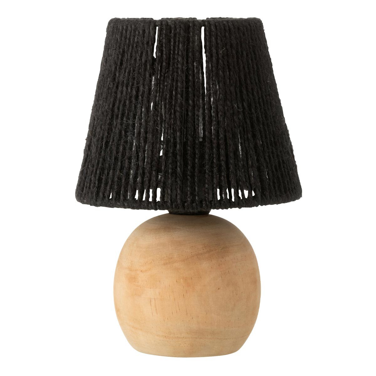 Lampe à poser à LED en bois Roslyn de 23cm coloris noir