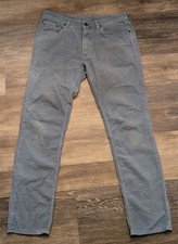 Polo Ralph Lauren Mens Lt Blue Corduroy Pants 34x32 Varick Slim Straight Preppy