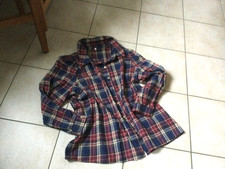 Bequeme Oversized Bluse in Flanell-0ptik * Gr. XXXL * blau-rot-weiß kariert *neu