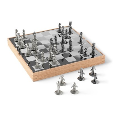 Umbra Buddy Chess Set For Kids & Adults   Modern Original Chessboard Game