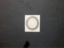 Stationery QV 1d pink PARKINS & GOTTO advertising ring Cut Out unused H&B AR120
