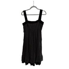 Cynthia Steffe Black Silk Blend Ruffle Cocktail Dress NWT Size 8 Made in USA