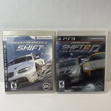 Need for Speed Shift + Shift 2 Unleashed PS3 Greatest Hits CIB Complete