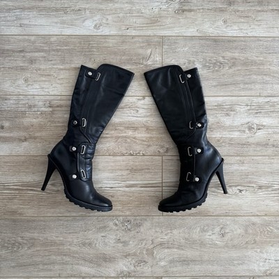Casadei Leather Knee High Boots   Made in Italy   Size 37   High Heel