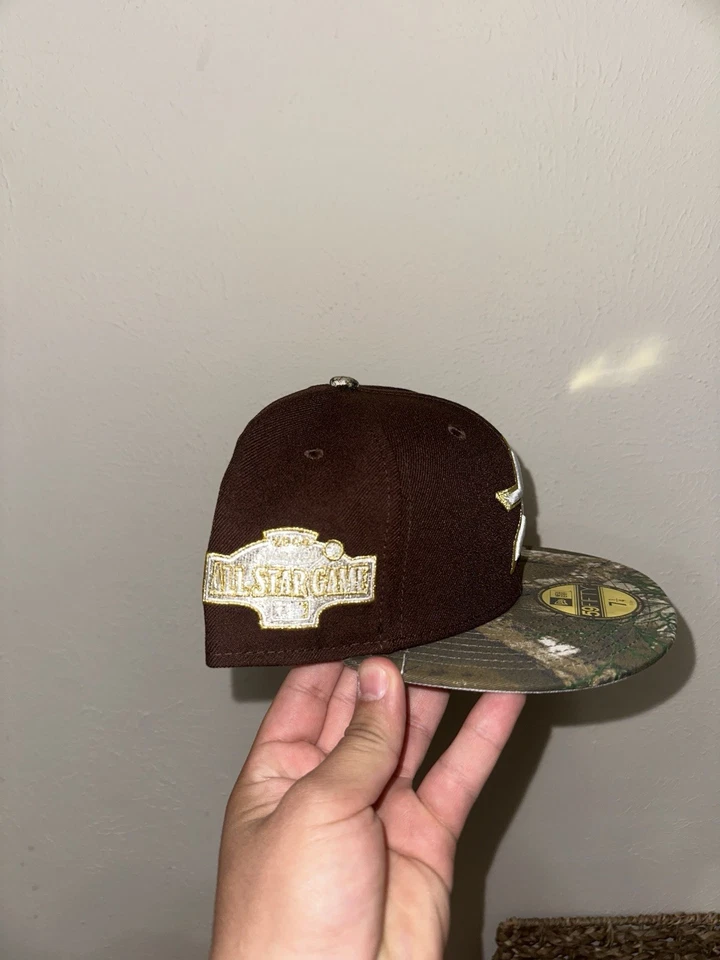 Gorra ajustada Astros madera quemada camuflaje 7 1/4 Foto 3 de 4