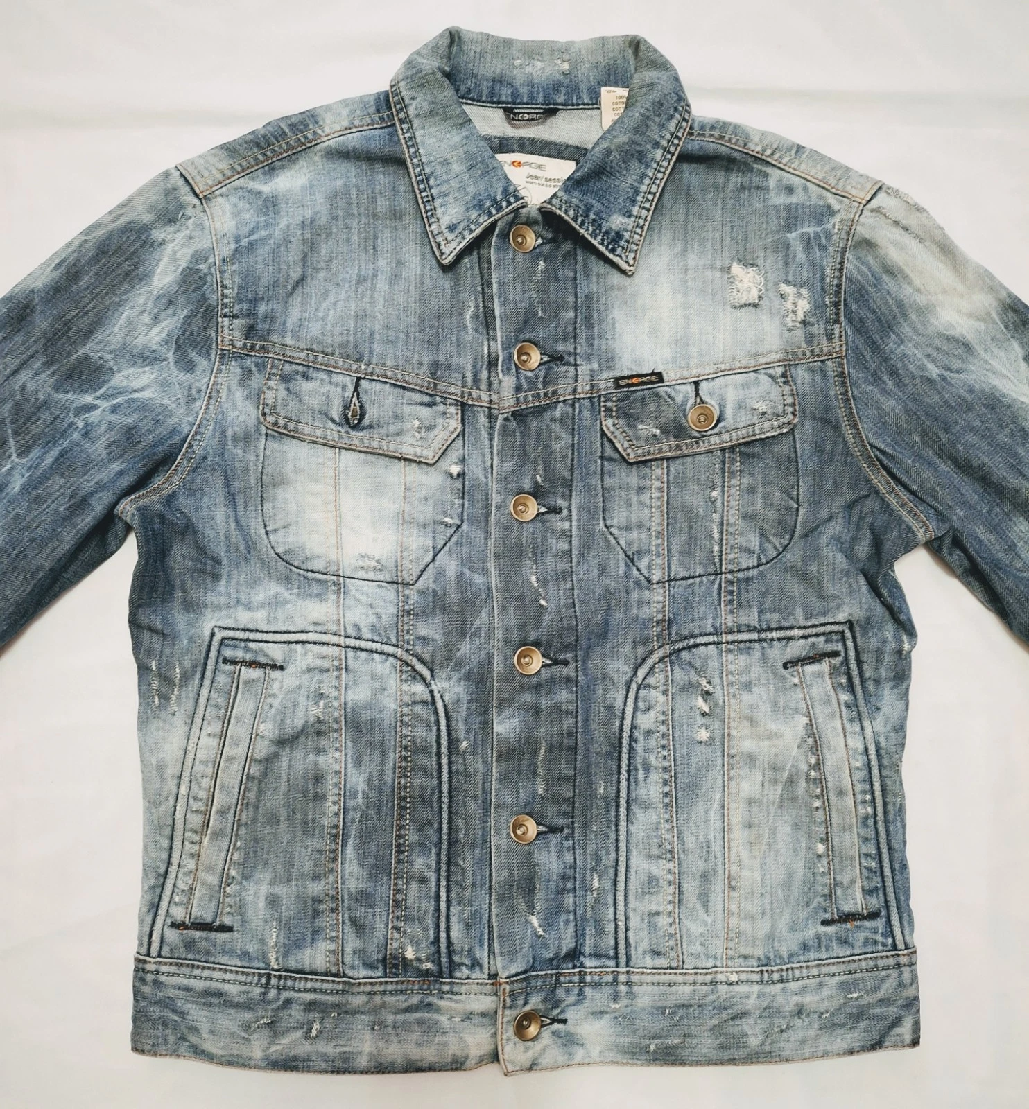 Bon Jovi, Energie Patched Battle Denim Mens Jacket Size M - product detail image 14