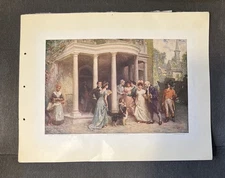 Antique  "Bringing Home The Bride" Gerlach-Barklow Co By Ferris Print 1907 Copyr