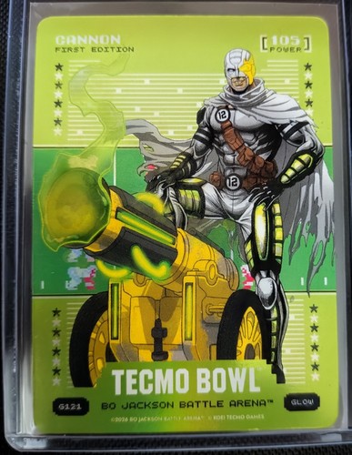 Rich Gannon Green Glow Bo Jackson Battle Arena Tecmo Bowl Raiders Case Hit