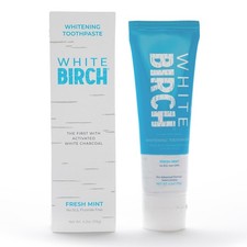 White Birch Activated Charcoal Whitening Toothpaste-Professional Teeth